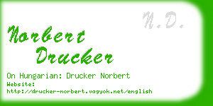 norbert drucker business card